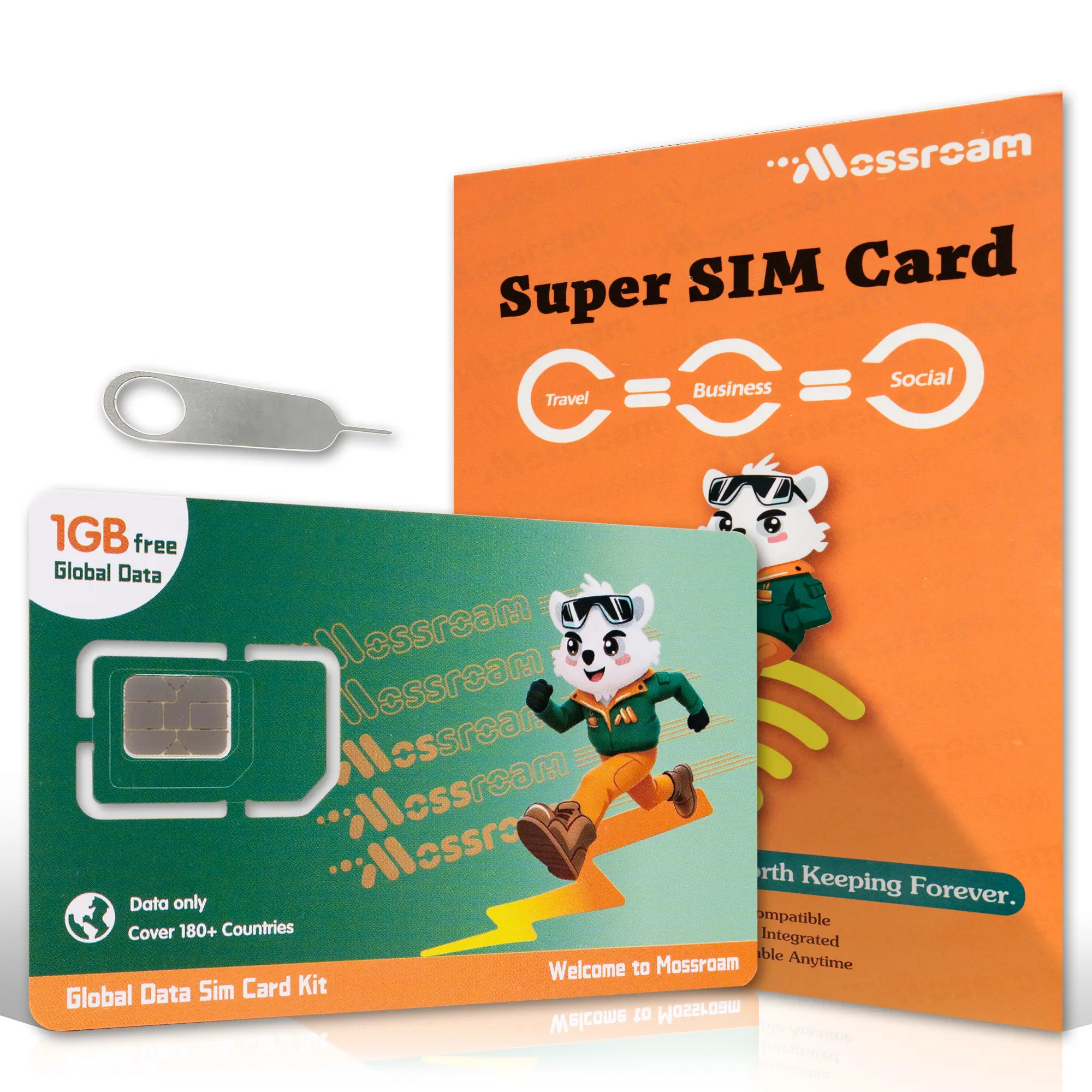 Prepaid SIM Card for Travel | Physical eSIM Adapter with 1GB Free Global Data | 180+ Countries 5G/4G LTE Data Only SIM Card | Reusable & Writeable for Unlocked Phones, Hotspots Support