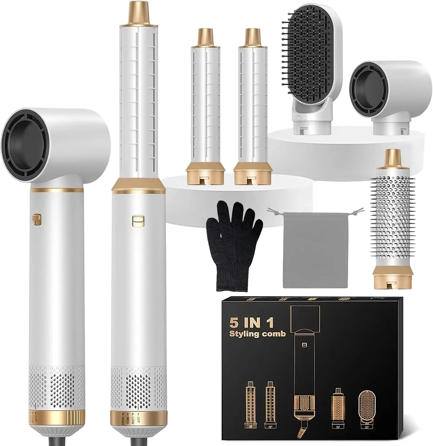 5 in 1 Hot Air Styler, Hair Styler, Magic Air Styler for All Hair Type