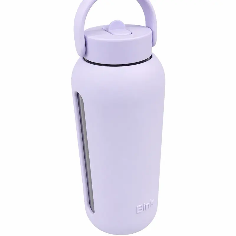 36oz Bink Water Bottle with Flip Straw Lid, Fog Color