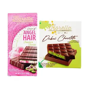 Fiorella Dubai Chocolate Pistachio & Marshmallow Flavor Gift Box - 2 Flavors, 210g Total - TikTok Viral Treat, Rich & Smooth