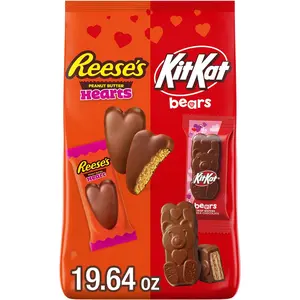 REESE'S and KIT KAT Assorted Milk Chocolate Snacks, 19.64 oz Bag