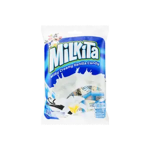 Milkita Vanilla Milk Candy 4.2oz - Indonesian Creamy Hard Candies, Individually Wrapped, Bulk Pack for Sharing