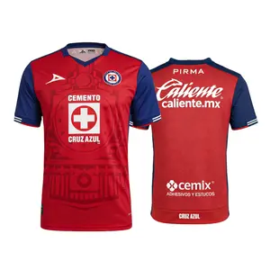 24 25 Mexico LIGA MX CRUZ AZUL 3rd Away Short Sleeve Soccer Jersey Quick Dry Fans Version