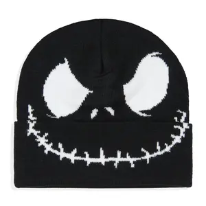 The Nightmare Before Christmas Jack Skellington Big Face Adult Cuff Beanie For Men And Women