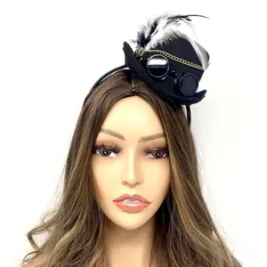 Steampunk Accessories Mini Top Hat for Women Cosplay Headwear