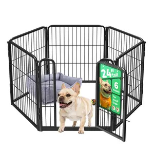FXW Homeplus Unleashed Indoor Dog Playpen - Stress-Free and Safe Play, 24"/32"/40"/45" Height, 2/4/6 Panels Heavy Duty Dog Pen for Small/Medium/Large Dogs│Patented