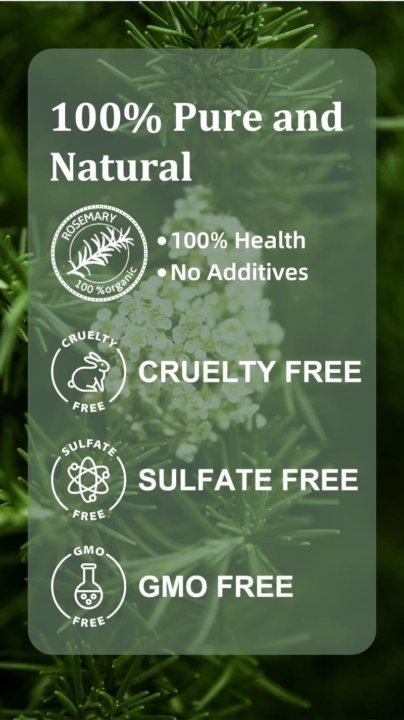 [mothersdaygift] Tgideas Rosemary Shampoo - BoostHair Growth, Control Oil & Dandruff,Soothe Scalp lritation & RestoreShine! Outdoorfun Hydrolyzed Keratin