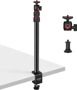 NEEWER TL283 Extendable Camera Desk Mount with Ball Head, Adjustable Desk Mount Arm for Camera, Phone & Webcam, Ideal for Overhead Video Recording, Live Streaming & Content Creation