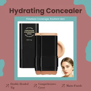 Eraser Concealer Foundation Stick 15g Lightweight Hydrating Concealer + Foundation with SPF15 Radiant Skin Coverage for Flawless Makeup