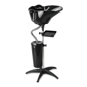 Adjustable Height Portable Shampoo Basin – Multi-Angle Tilt Sink for Home, Salon & Medical Use – with Drain Hose, Bucket & Stainless Steel Stand