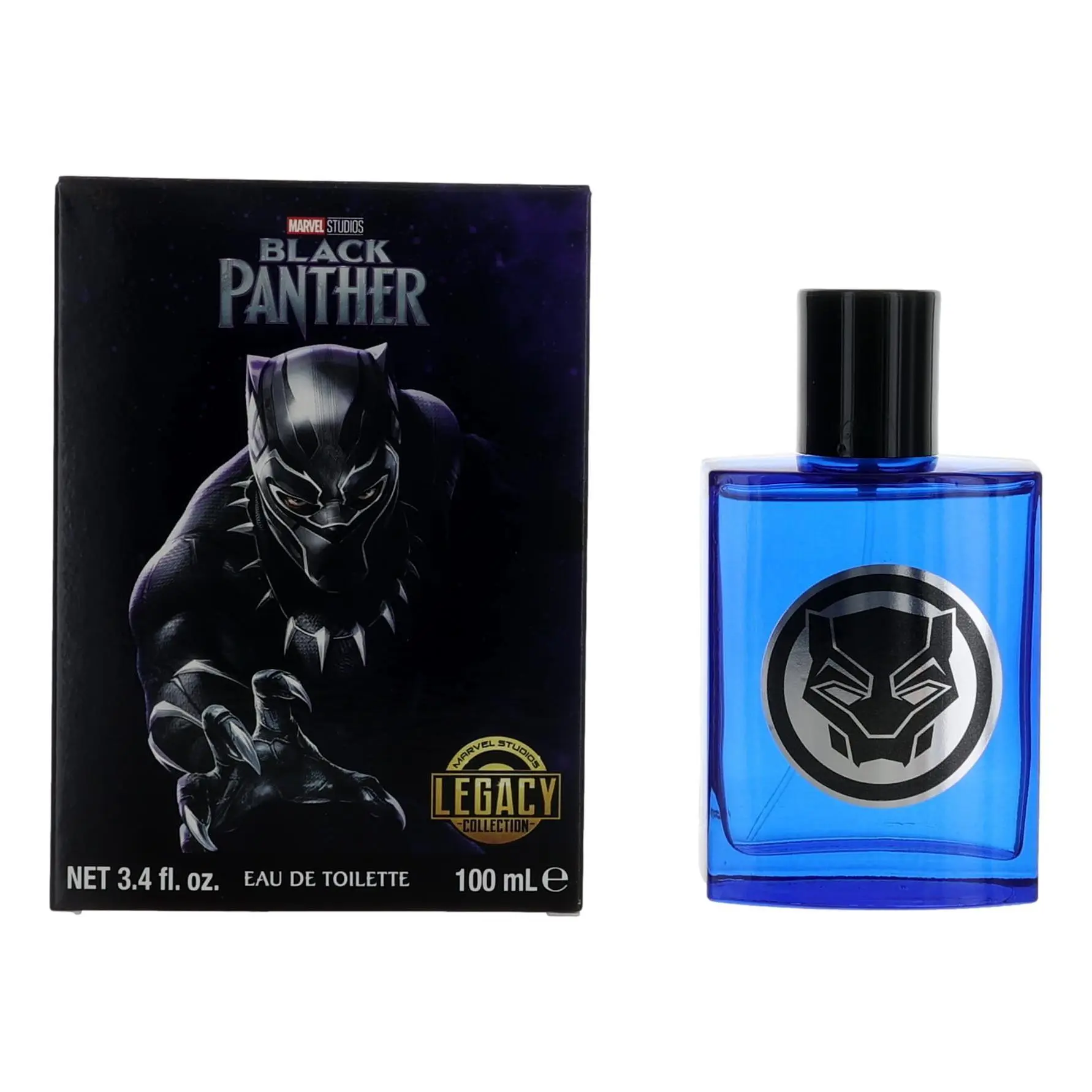 Marvel Black Panther Authentic Liquid Eau de Toilette Spray - 3.4 fl. oz/100 ml, Men's Fragrance (Beauty & Personal Care)