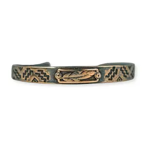 Bronze Cuff || Southwest Feather