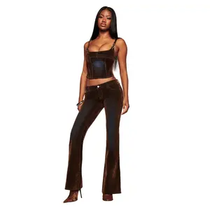 VIVAINE DENIM PANT - NEUTRAL