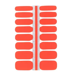 Sunset Orange Nail Polish Wraps