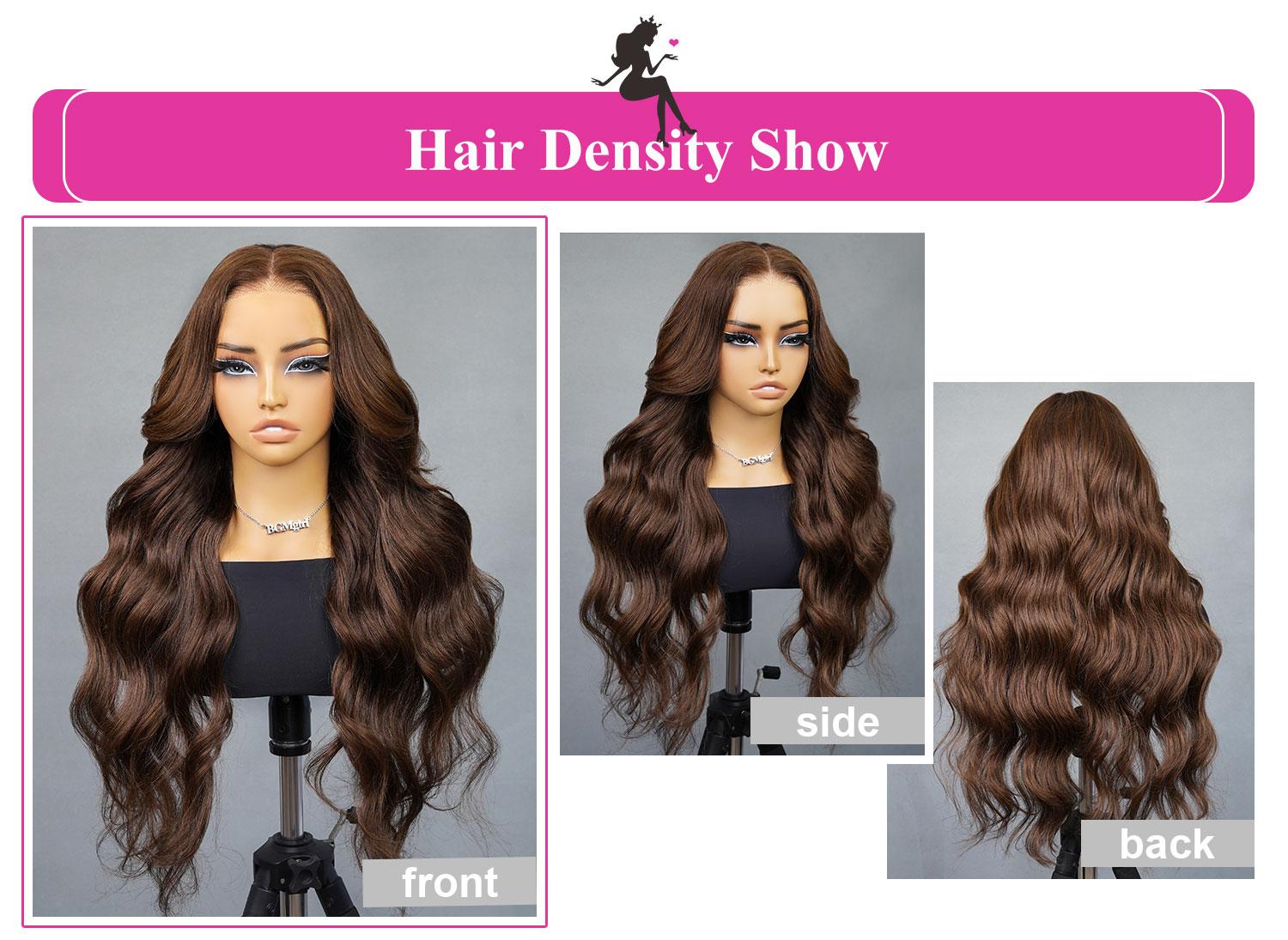 [New In] BGMgirl Layered Cut Natural Black Chocolate Brown #4 Body Wave Wear Go Wig Upgraded 7*5 Lace Closure 180% Glueless Color Wig Human Hair Wig TikTokShopfalldealsforyou TikTokShopBlackFriday SpringStatements