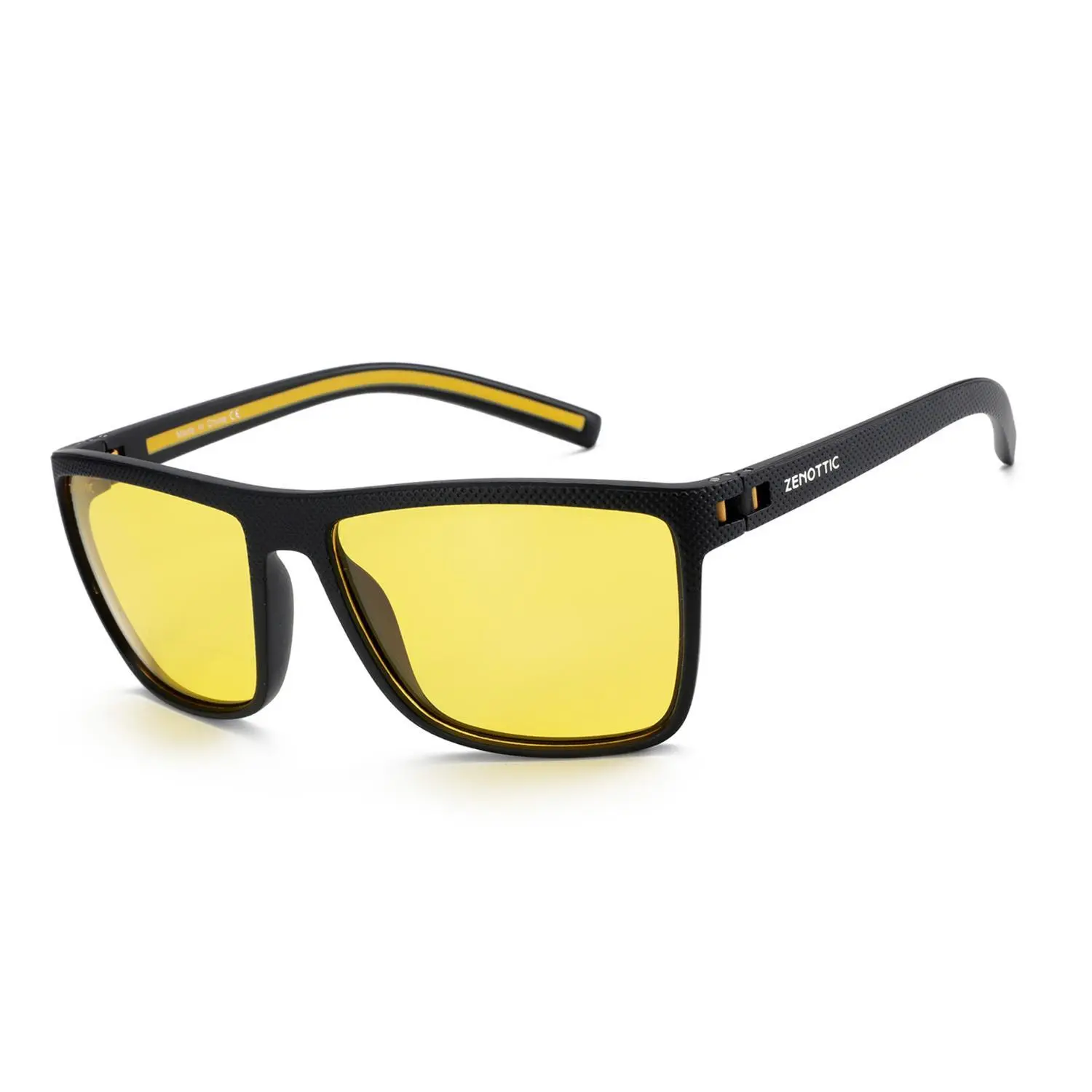 【Night Vision Glasses】ZENOTTIC Classic Polarized Sunglasses For Men&Women, TR90 Full Rim Tac Frame, HD Vision for Driving,High Quality Daily Use Eyewear
