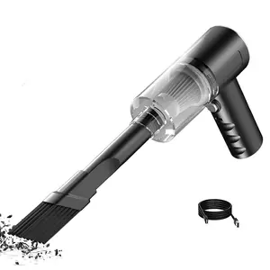 6000Pa Cordless Car Vacuum, Handheld Small Vacuum Cleaner with 130ml Big Dust Collection Bin, Easily Detached and Emptied, USB Rechargeable Design, for Car, Desktop, Sofa, Keyboard, Drawer