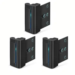 Upgraded 800LBS Door Security Lock, Childproof & Anti-Kick Safety Door Reinforcement Lock for Inward Swinging Door, Easy Install Home Security Door Lock with 8 Screws #Outdoorfun