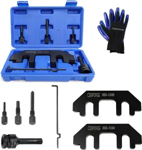 7PC Camshaft Holding Timing Tool Kit for Ford 3.5L & 3.7L 4V Engine, with Chain Tensioner Holder Tool and 3 Pin for Blocking The crankshaft