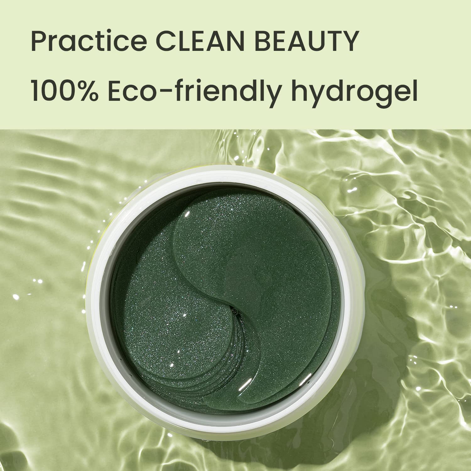 [Heimish] Matcha Biome Hydrogel Eye Patch (1.4g/0.05oz *60pcs) – Cooling, Brightening & Anti-Aging for Puffy Eyes, Dark Circles Springtok Calming