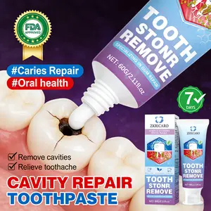 ZKRICARO Anti-Cavity Repair Toothpaste: Repairs Cavities, Restores Enamel, Strengthens Teeth, Fights Bacteria, Removes Plaque & Tartar, FDA Approved, Oral Health