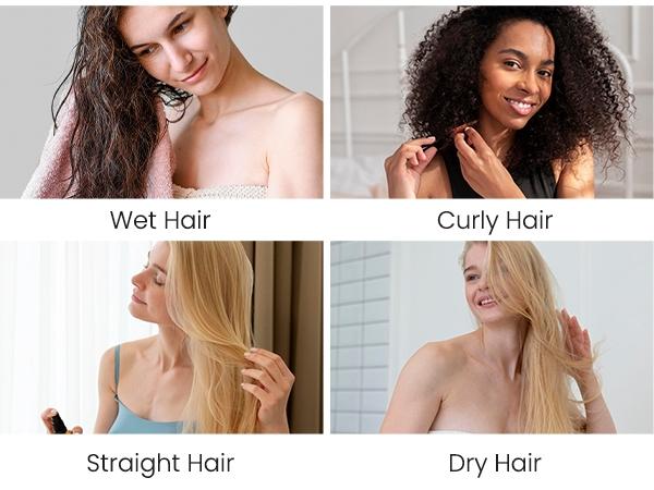 MEXS Double-sided Printed Air Cushion Comb for Women Gift,Detangling Paddle Brush for Smooth & Shiny Hair,Suitable For All Hair Types