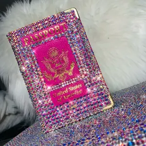 Bedazzled Passport Cover
