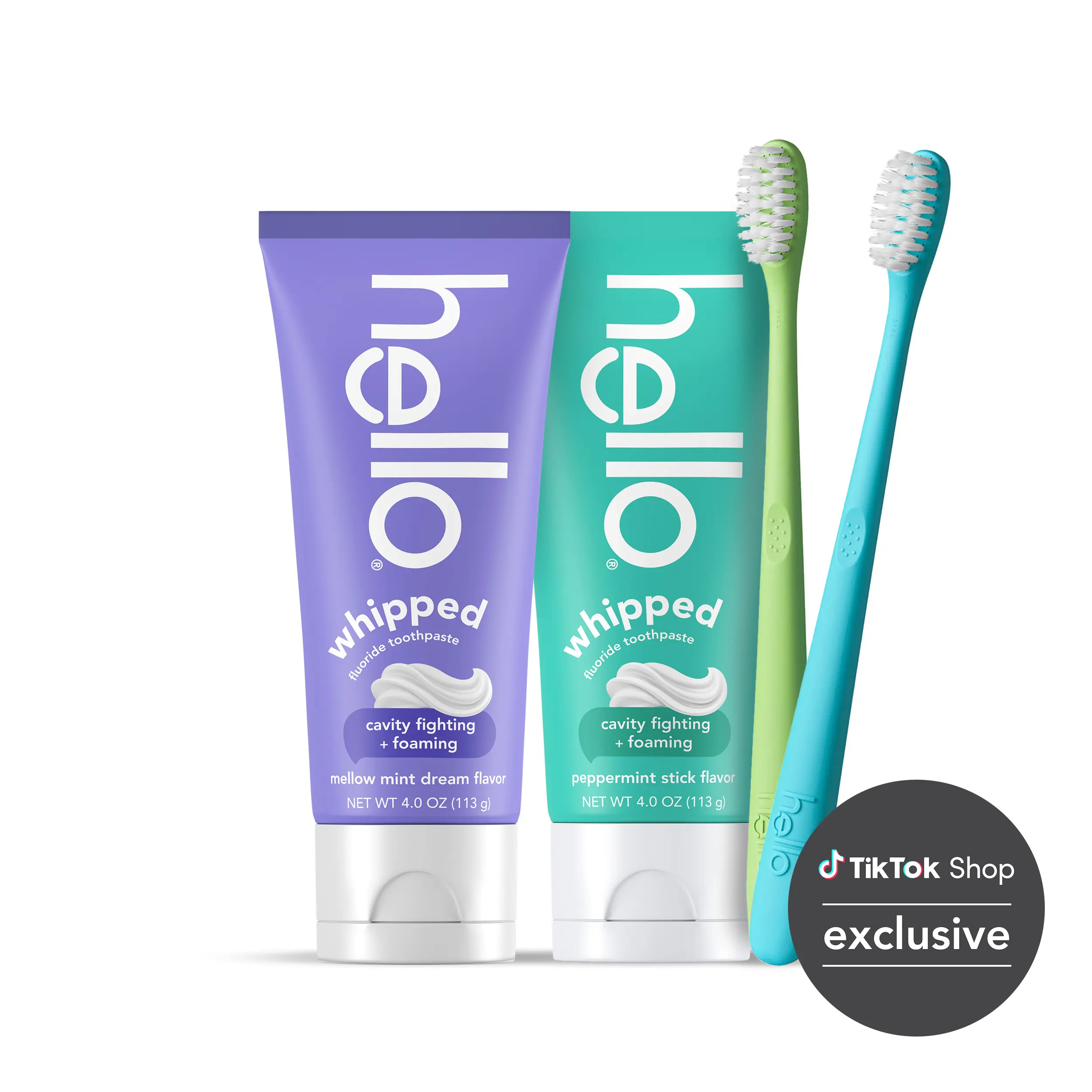 whipped toothpaste all in one kit Pack Peppermint