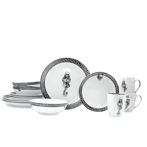 Harry Potter Voldemort Death Eater Dinnerware Sets | 16-Piece Ceramic Dinner Set