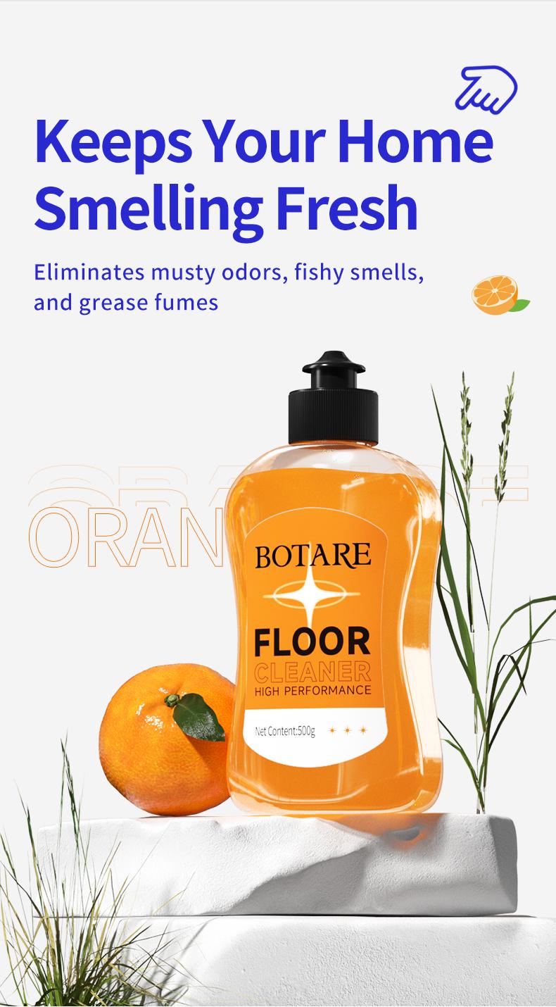 BOTARE Mop Soap Enzyme-Powered Long Lasting Scent Floor Cleaner Deep Cleans with No Residue Fast Drying Pet/Kid-Safe for All Floors Works with Mops Steam Mops & Sprayers