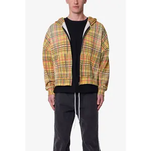 mnml Plaid Thermal Hoodie - Multi
