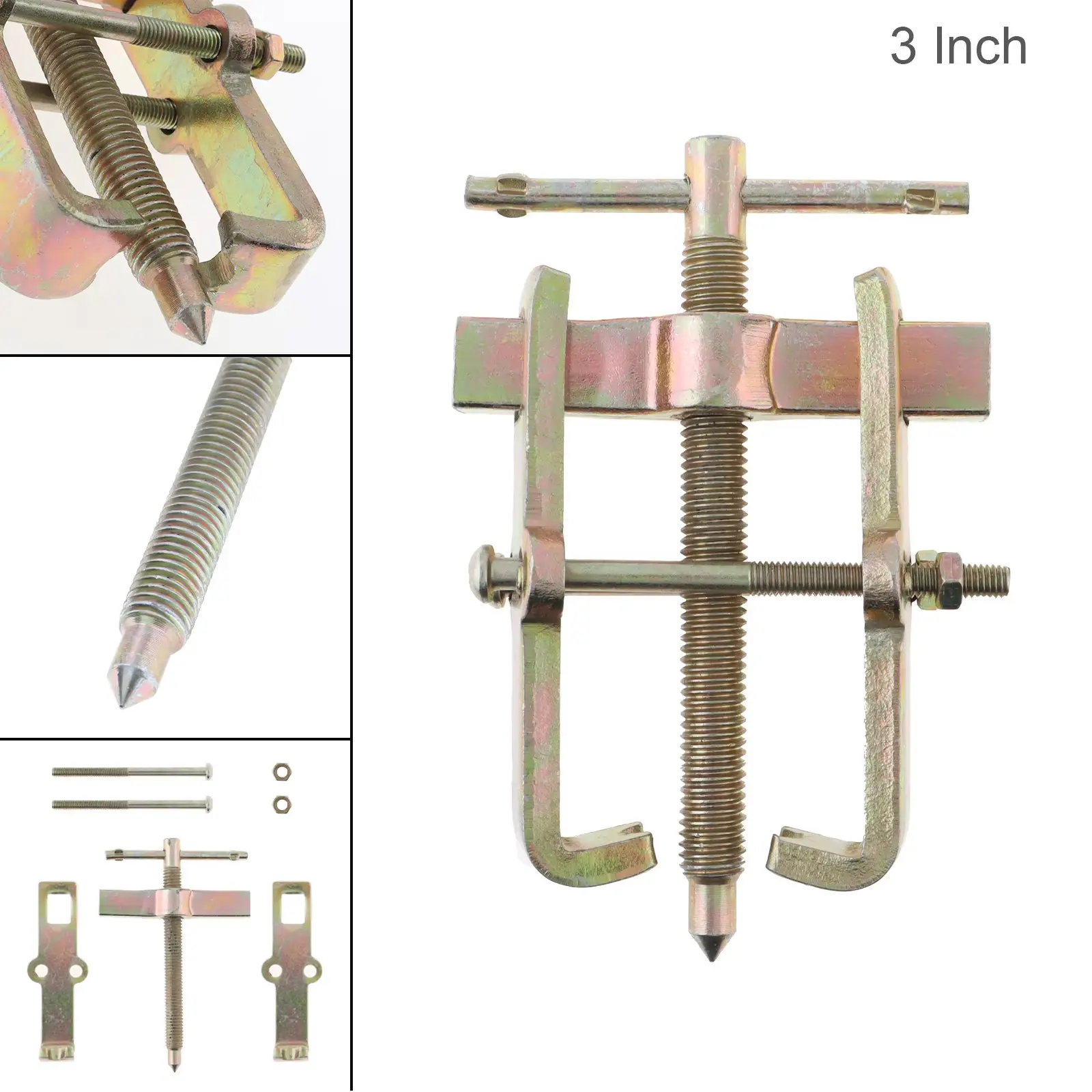 3-Inch 2-Jaw Gear Pulley Bearing Puller Remover Tool, Small Leg Mechanics' Specialty Hand Tool