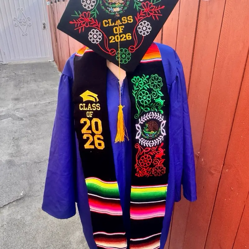 Class of 2026 Guatemala Flag Print Graduation Stoles - Memorable Unisex School Festive Party Accessories for Special Graduation Occasions, Graphic Shawls