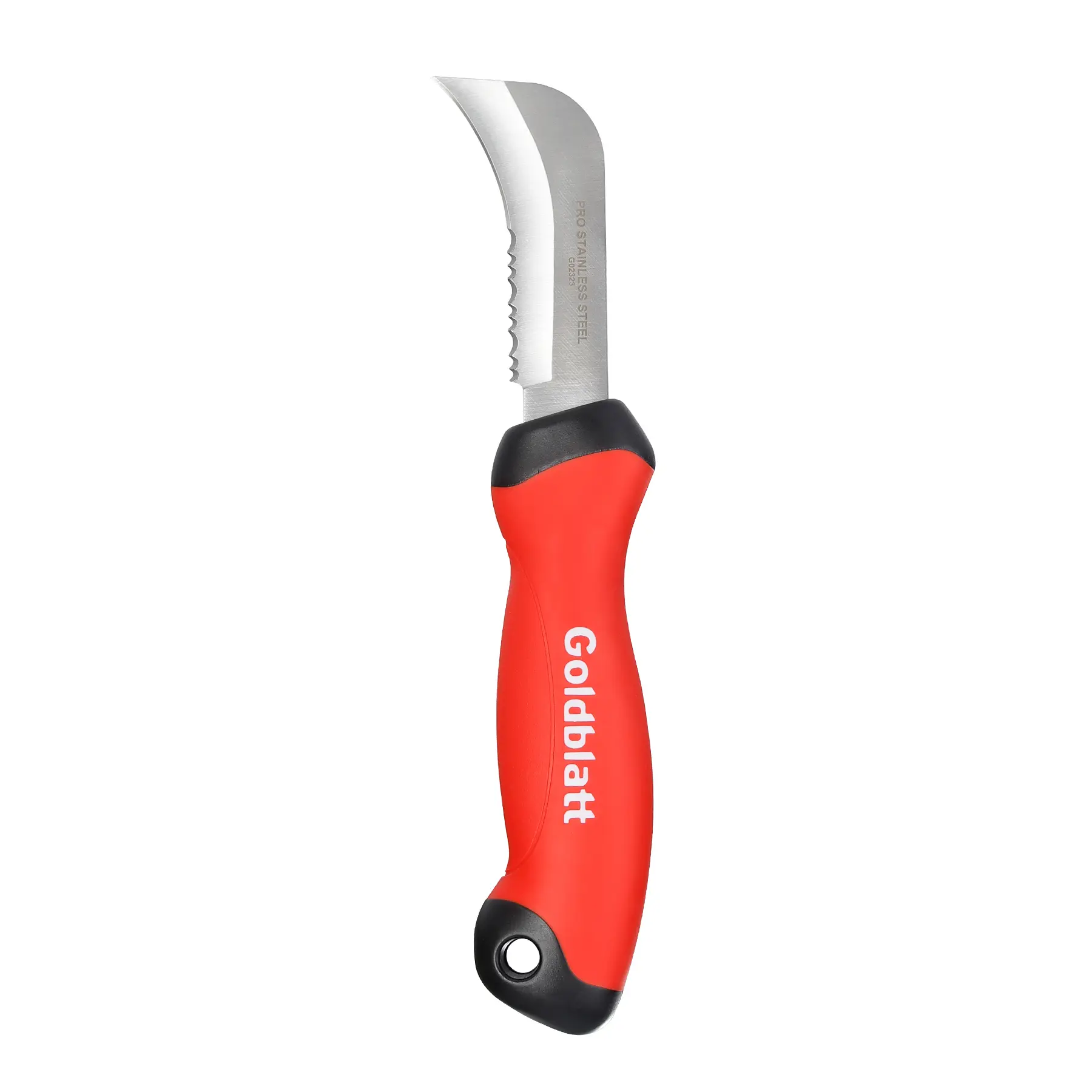 #backtoschool Goldblatt Stainless Steel Roofing & Flooring Knife - Linoleum Cutter with Soft-Grip Handle, Hook Knife for Cutting Carpet, Cable Skinning, Wallpaper, Turf