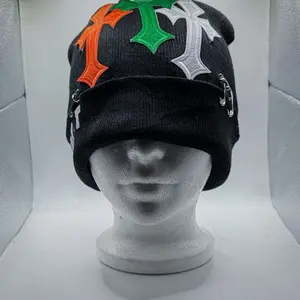 Colors Crosses patch beanie