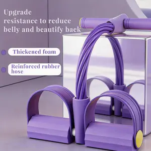 Manual Tension Training Pedal ElasticBand Eco-Friendly Natural Latex Yoga St. for Full-Body Shaping with Color-Coded Resistance Levels Soft Durable Portable for Home Office Travel workout band