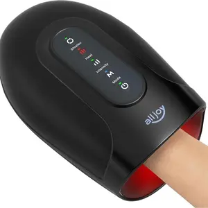 ALLJOY Roller Kneading Hand Massager for Arthritis and Carpal Tunnel Relief, Rechargeable Shiatsu Massage Machine with Heat for Finger Numbness White Acupressure