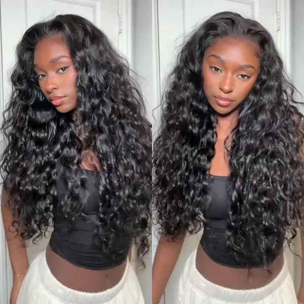 Beach Curly Tinashe Half Wig V Part Wig  Natural Wave No Leave Out Human Hair Wigs