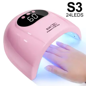 LIMEGIRL UV LED Nail Lamp, 54W UV Light for Gel Nails with Automatic Sensor/3 Timer Setting Professional Nail Dryer Gel Polish Curing Lamp （Blue, Pink, White）