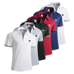 Men’s casual short-sleeve polo shirt, golf apparel, men’s outdoor sports polo shirt, turn-down collar polo shirt, men’s POLO T-shirt