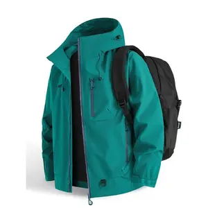 New Outdoor Hooded Couples' Mountain Climbing Jacket, Spring & Autumn Windproof Waterproof Breathable Stylish Plain Jacket, Casual Athletic Jacket（gift）Gift