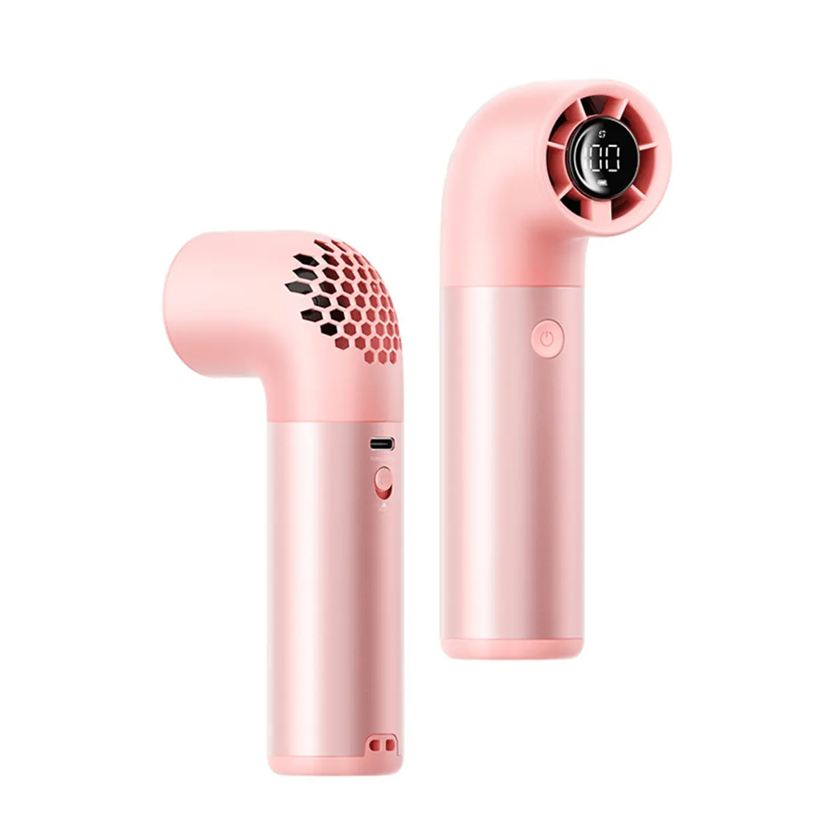 Handheld Fan, Portable Hand Held Fan,  Independent Switch, Digital Display, Up to 12H Runtime, Foldable Personal Fan for Travel/Concerts/Sport Events/Gifts