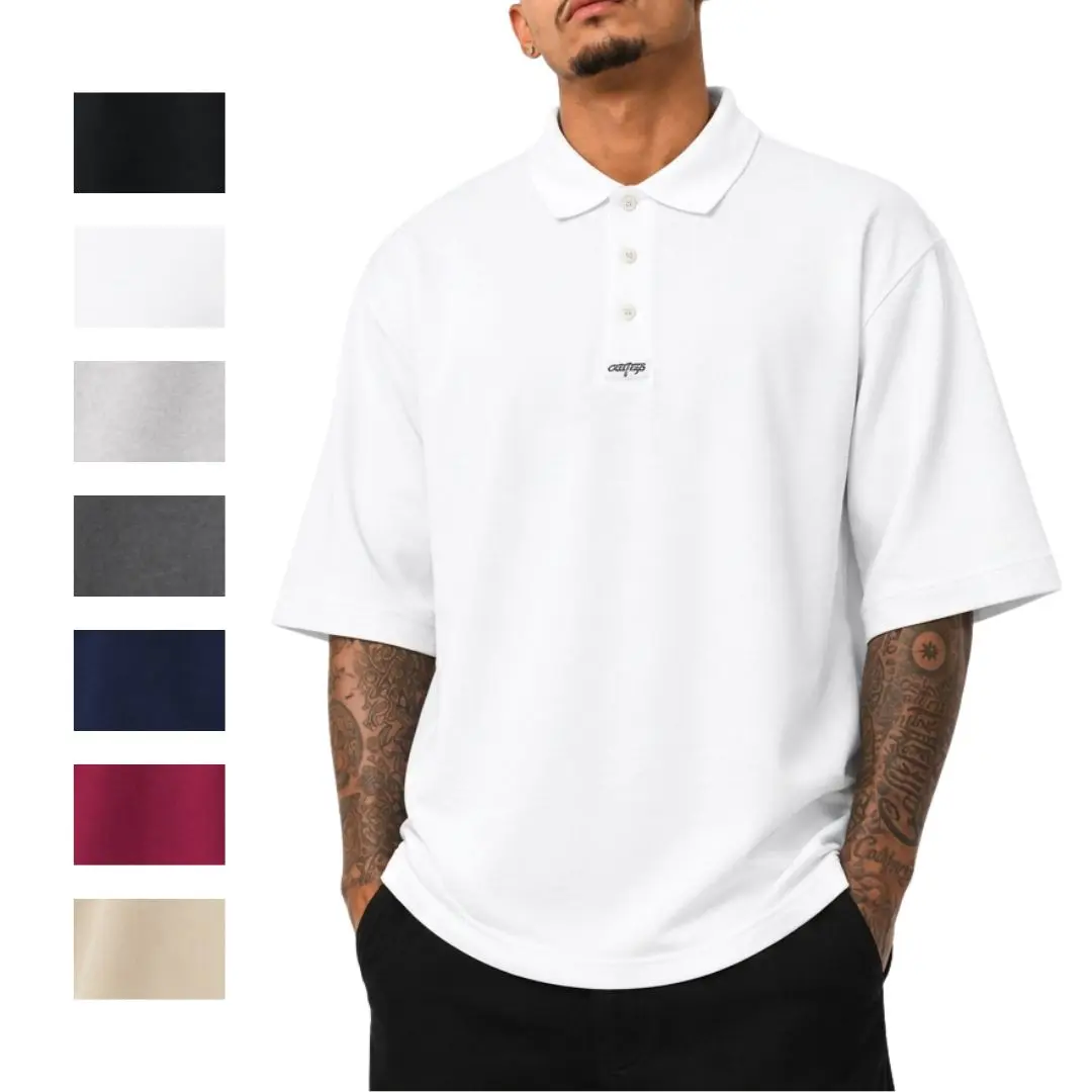 CALTOP Men's Classic Solid Polo Shirts, Premium Fabric
