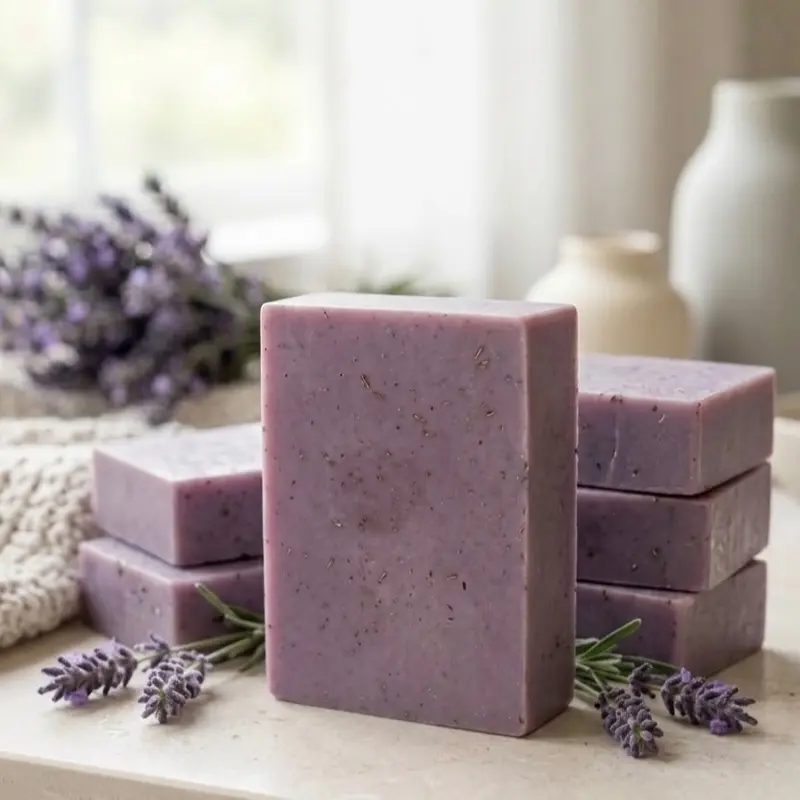 Handmade Artisanal Lavender Natural Soap ( Jabon Natural de LAVANDA)
