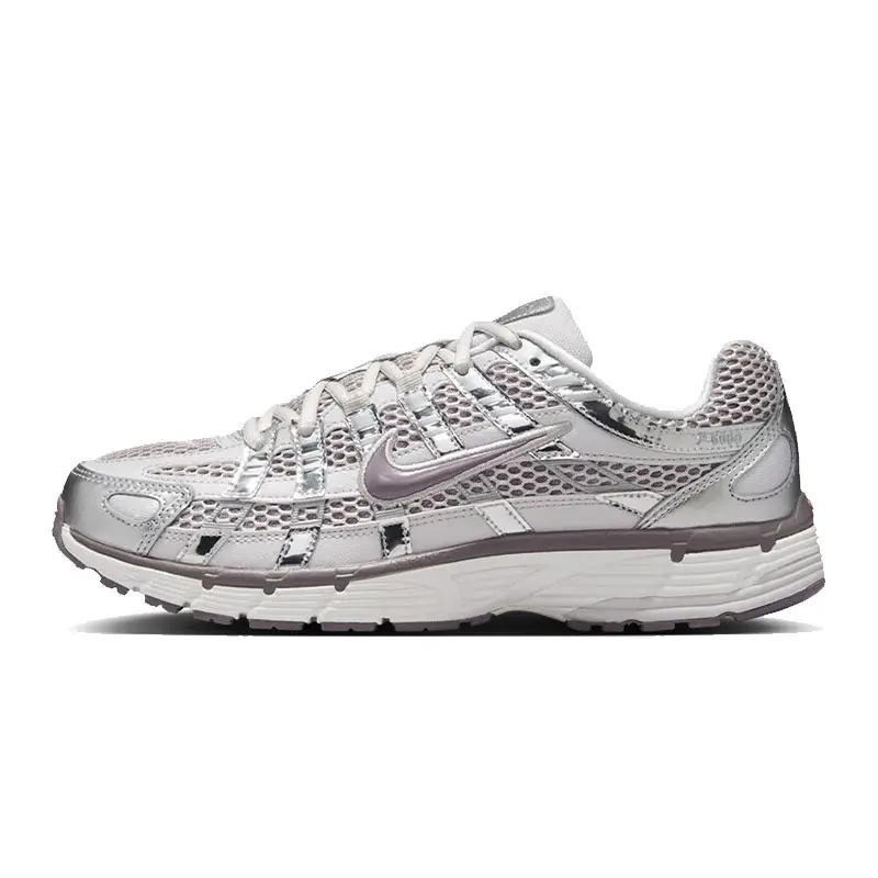 NIKE Women's P-6000 'Platinum Violet' Running Sneakers, Sleek, Lightweight & Breathable True-to-Size for Daily Wear & Light Training