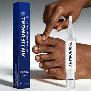 Antifungal Pen UNDECYLENIC ACID 25% Cures Athlete's Foot Jock Itch Ringworm Botanically Enhanced Skin Support Precision Twist-Pen Application 4 mL Healthcare - Treatment