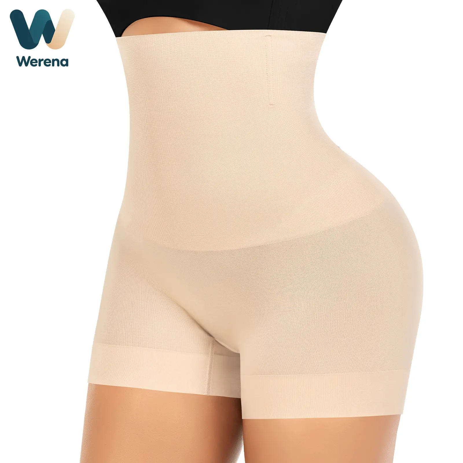 Werena Shapewear Shorts for Women Tummy Control Butt Lifting Body Shaper Faja High-Waisted No Roll Seamless Soft Breathable Shaping Underwear