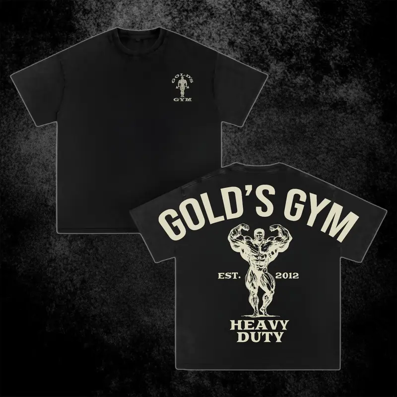 Darc Sport x Gold's Gym Collab T-Shirt – Vintage Washed Oversized