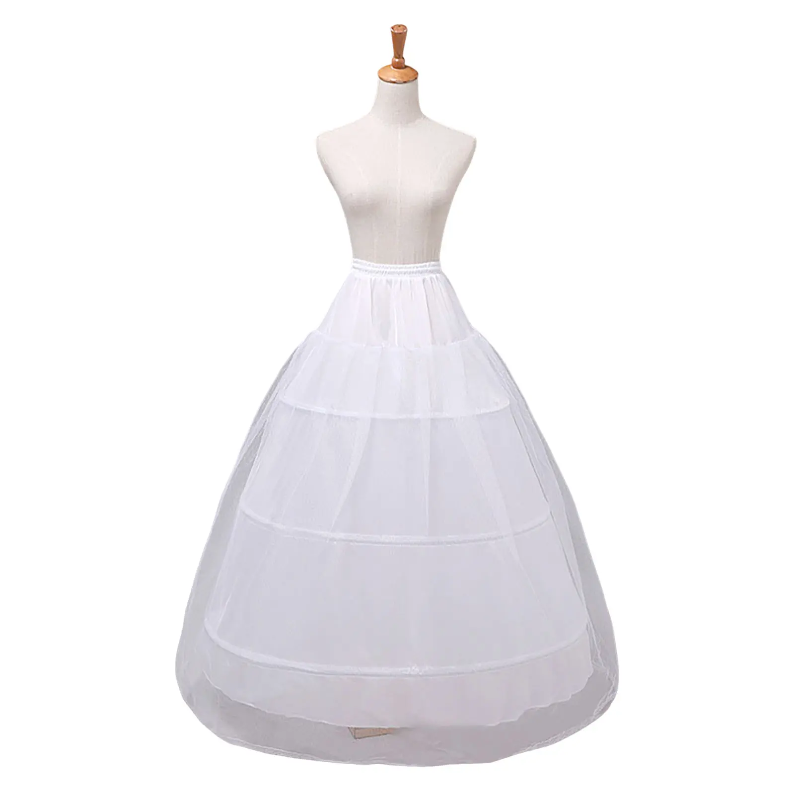Women's Formal Wedding Dress Underskirt, Plus Size Ankle-Length Petticoat, Skirt Lining That Supports Long Gowns, Crinoline, Bridal Accessories, Ankle-Length Elegant Drape, Formal Wear, Comfortable, Full Look, Accessory, Seamless Undergown