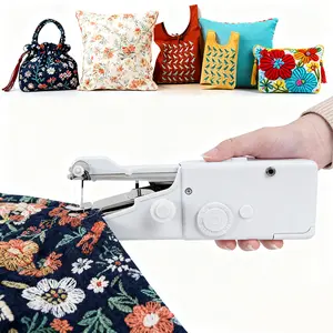 Handheld Sewing Machine Mini Portable Cordless with Accessory Kit for Quick Stitching Easy to Operate for Home Travel and DIY Sewing Machine for Beginners Sewingmachine(Battery not included)